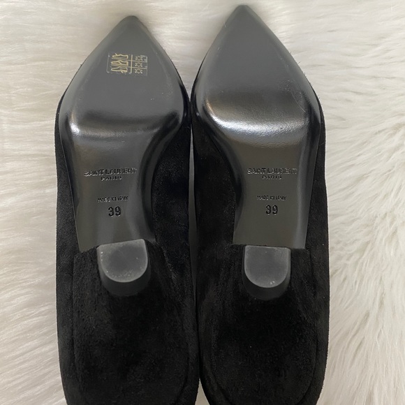 NEW in Box-YSL SAINT LAURENT Kate Suede Ankle Boots 39 - Picture 5 of 8